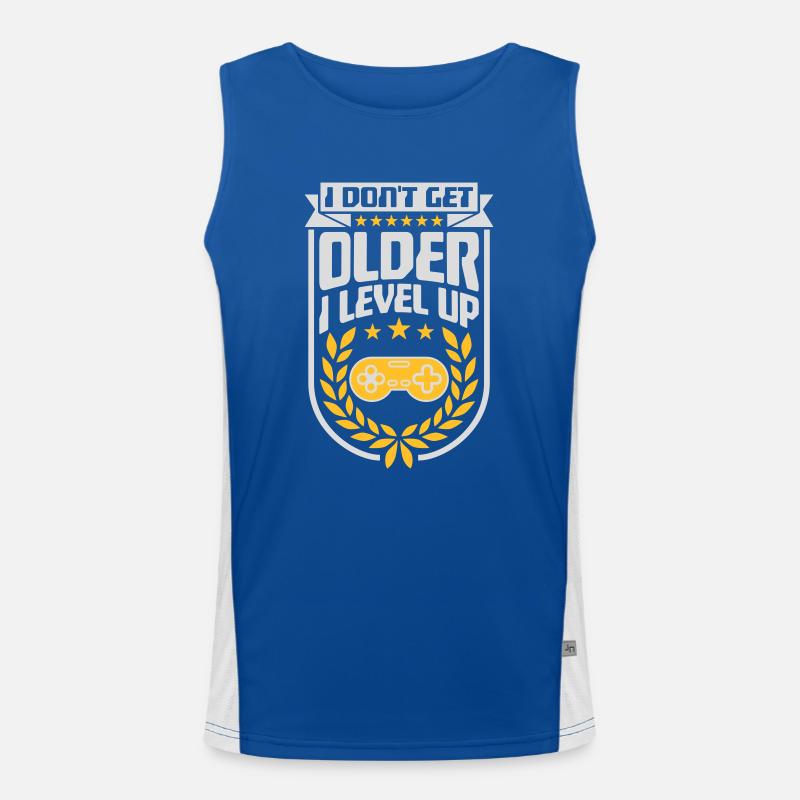 get older level up Men's Functional Contrast Tank Top 