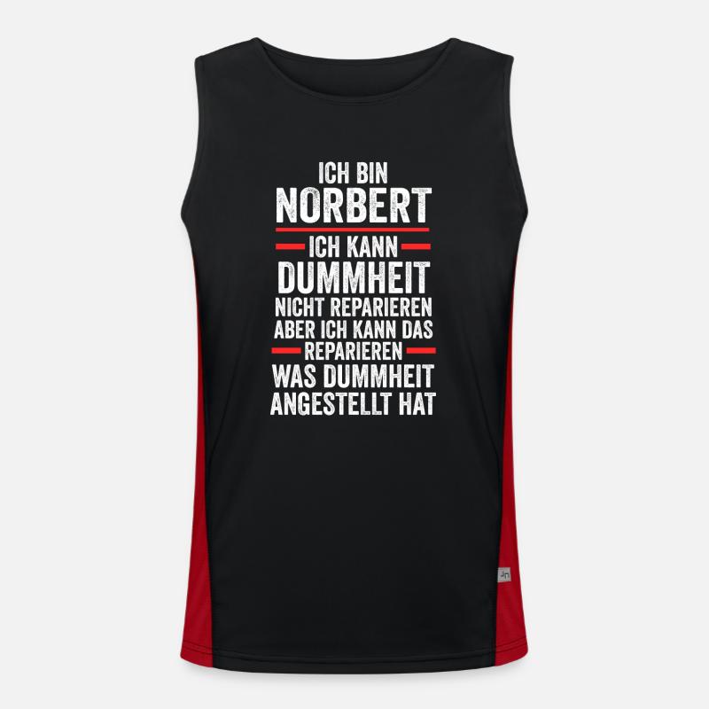 Norbert Funktionelles Kontrast-Tank Top für Männer 