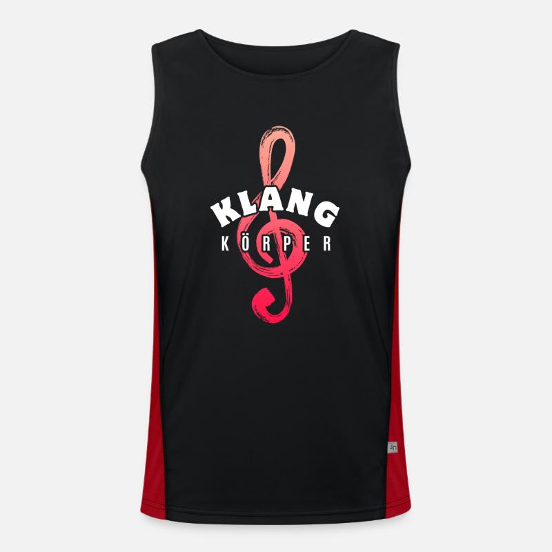 Klangkörper - Musik - Chor - Orchester - Dirigent Funktionelles Kontrast-Tank Top für Männer 