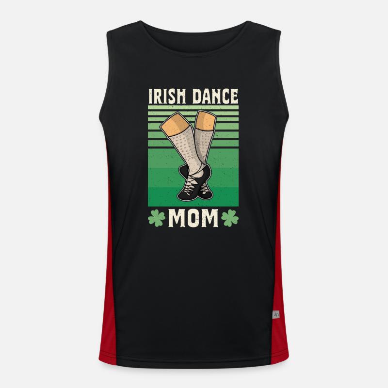 Ireland Kobokld Irish Dance Dancing Dancer Men's Functional Contrast Tank Top 