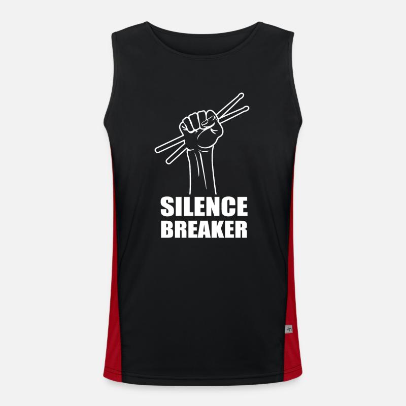 Drums, Drum, Music, Instrument Men's Functional Contrast Tank Top 