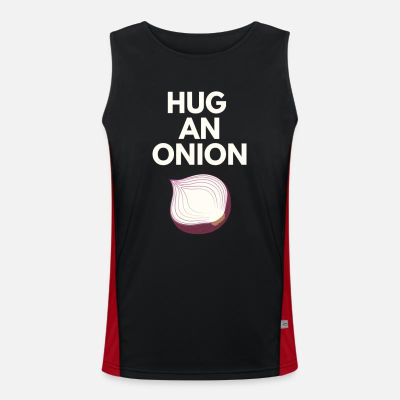 HUG AN ONION Men's Functional Contrast Tank Top 