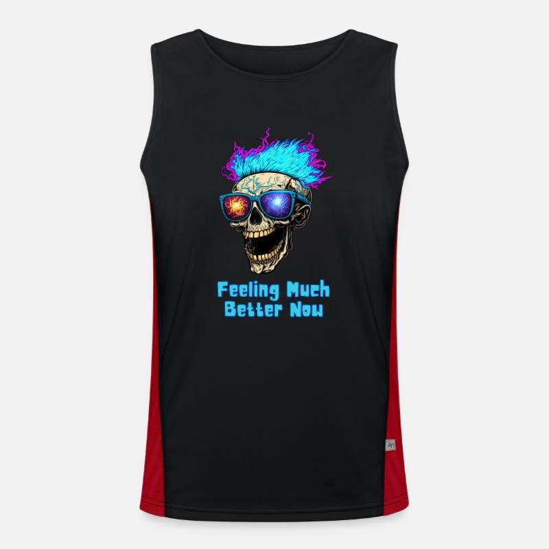 Feeling Much Better Now! Funktionelles Kontrast-Tank Top für Männer 