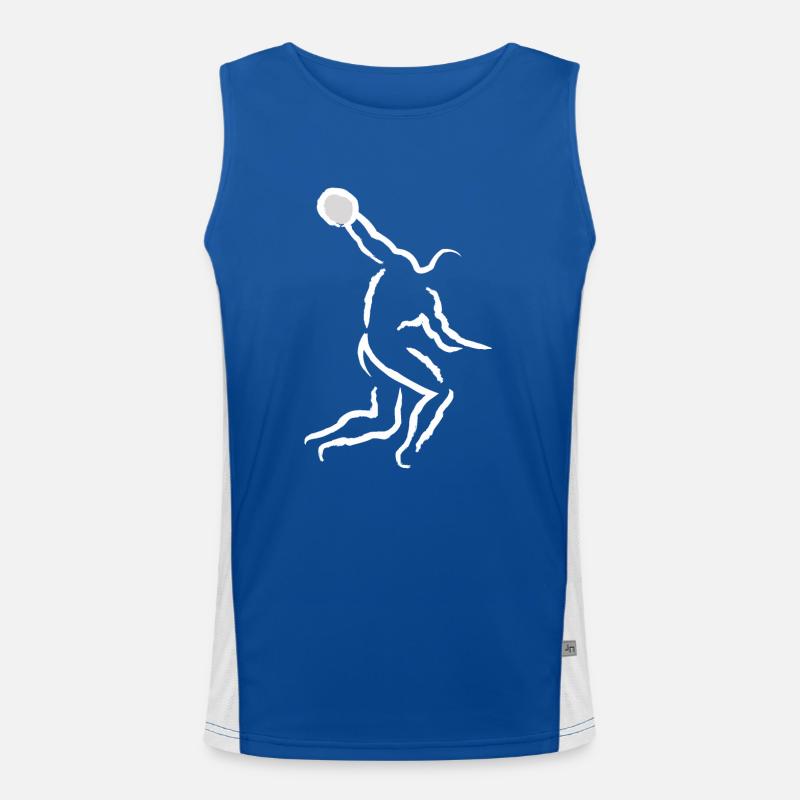 Throwing discus Men's Functional Contrast Tank Top 
