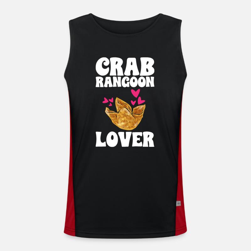 Krabben Rangoon Crab Rangoon Funktionelles Kontrast-Tank Top für Männer 
