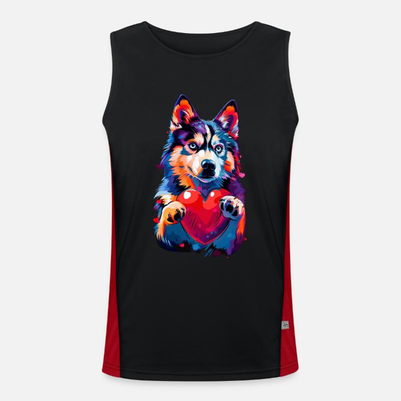 Heiser Funktionelles Kontrast-Tank Top für Männer 