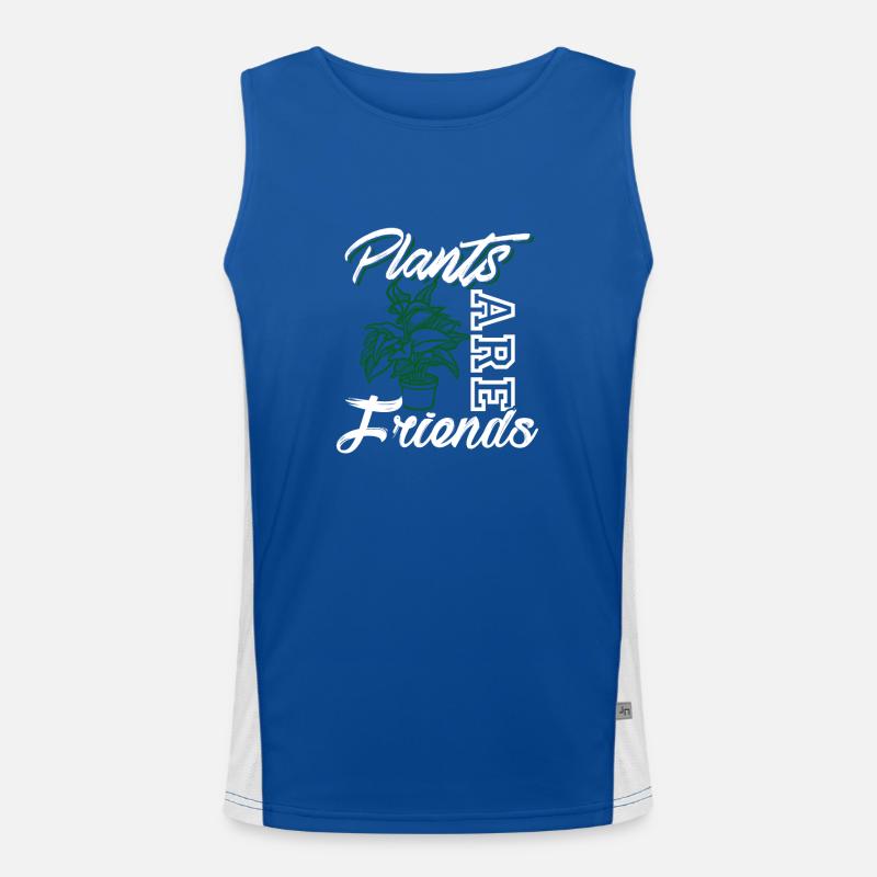 plants are friends Men's Functional Contrast Tank Top 