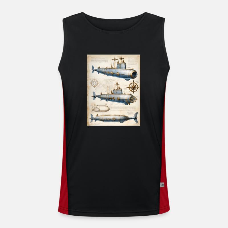 U-Boot #1 Funktionelles Kontrast-Tank Top für Männer 