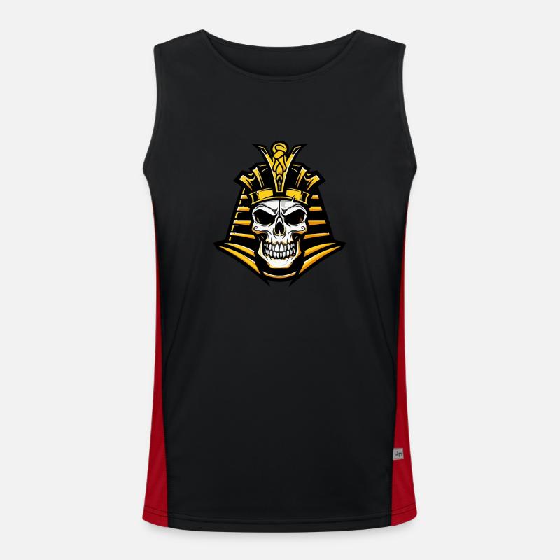 Pharaoh Skull Men's Functional Contrast Tank Top 