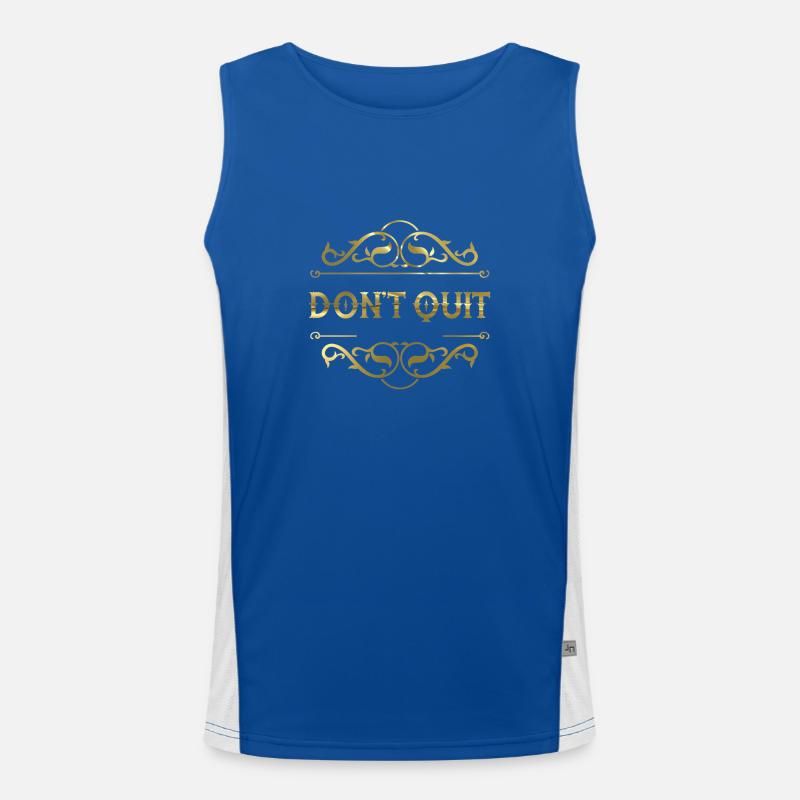 Don't quit Men's Functional Contrast Tank Top 