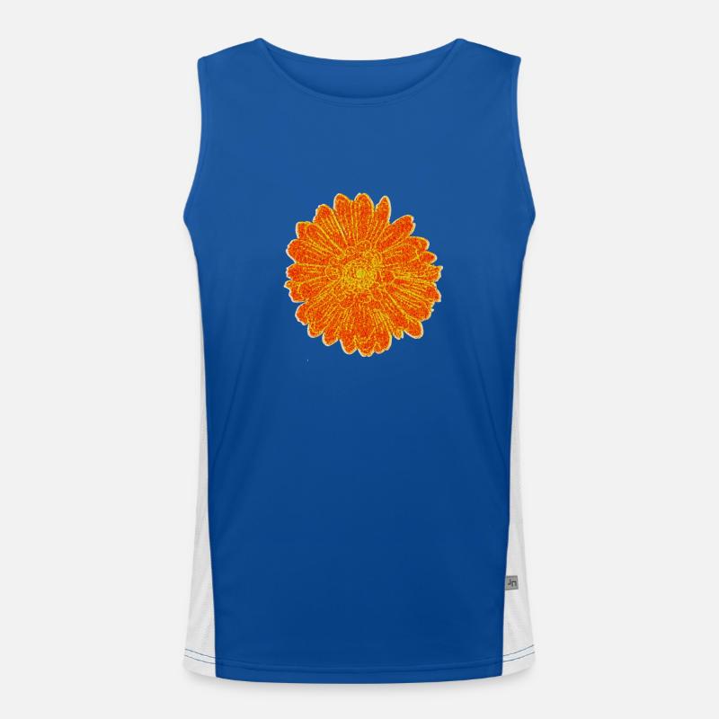 Bluete Impressionismus Funktionelles Kontrast-Tank Top für Männer 