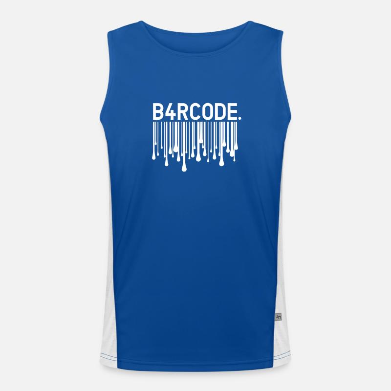 B4RCODE. Melting Men's Functional Contrast Tank Top 