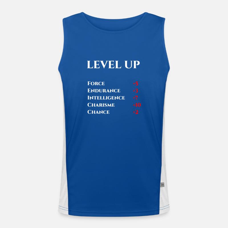 Level Up Débardeur respirant contrasté Homme 