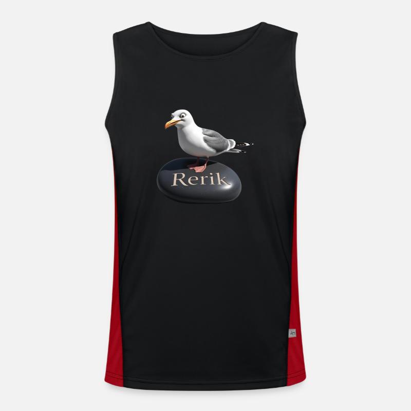 Rerik Ostseebad - Rerik Möwe Funktionelles Kontrast-Tank Top für Männer 