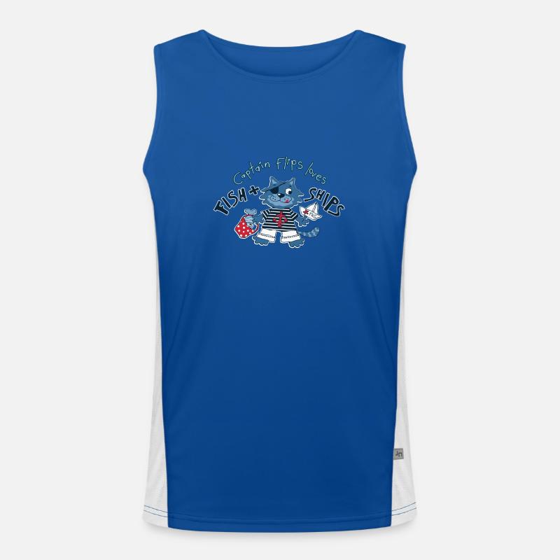 Captain Flips Men's Functional Contrast Tank Top 