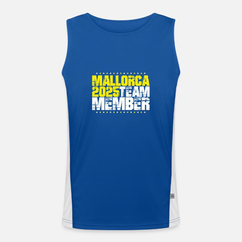 Mallorca 2025 Team Funktionelles Kontrast-Tank Top für Männer 