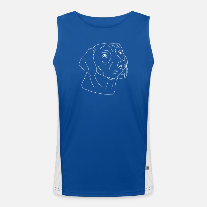 Rhodesian Ridgeback Funktionelles Kontrast-Tank Top für Männer 