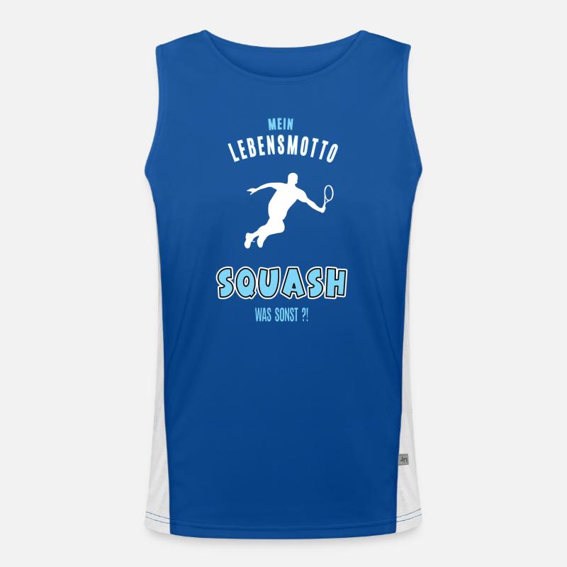 Squash Squasher Squashen Squashspieler Squasher Funktionelles Kontrast-Tank Top für Männer 