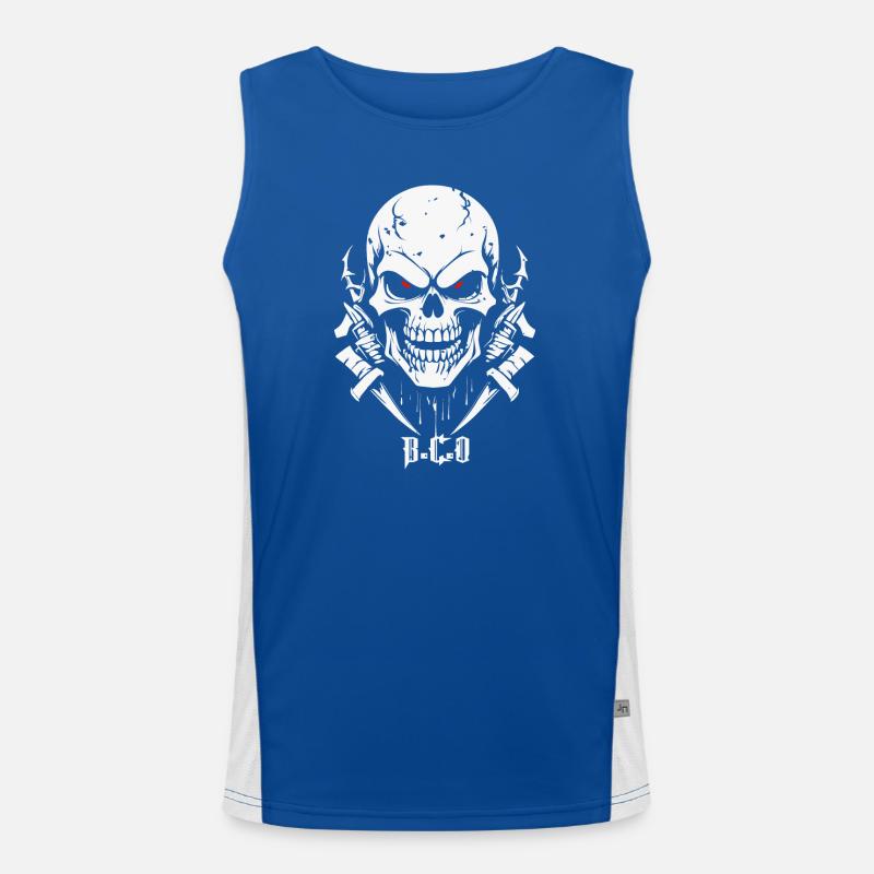 Skull Men's Functional Contrast Tank Top 