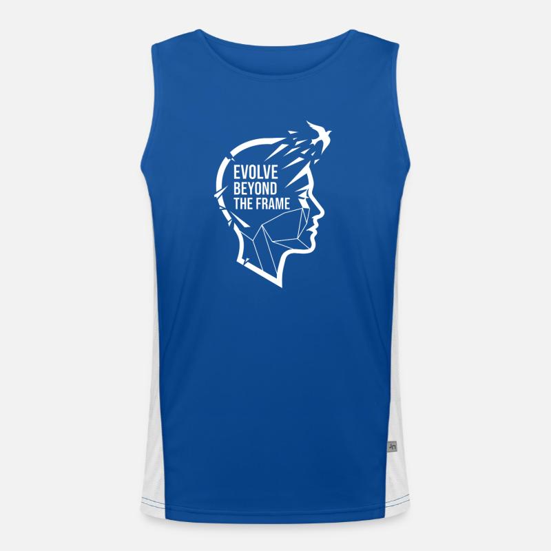 Evolve Beyond The Frame – Creative Design Men's Functional Contrast Tank Top 