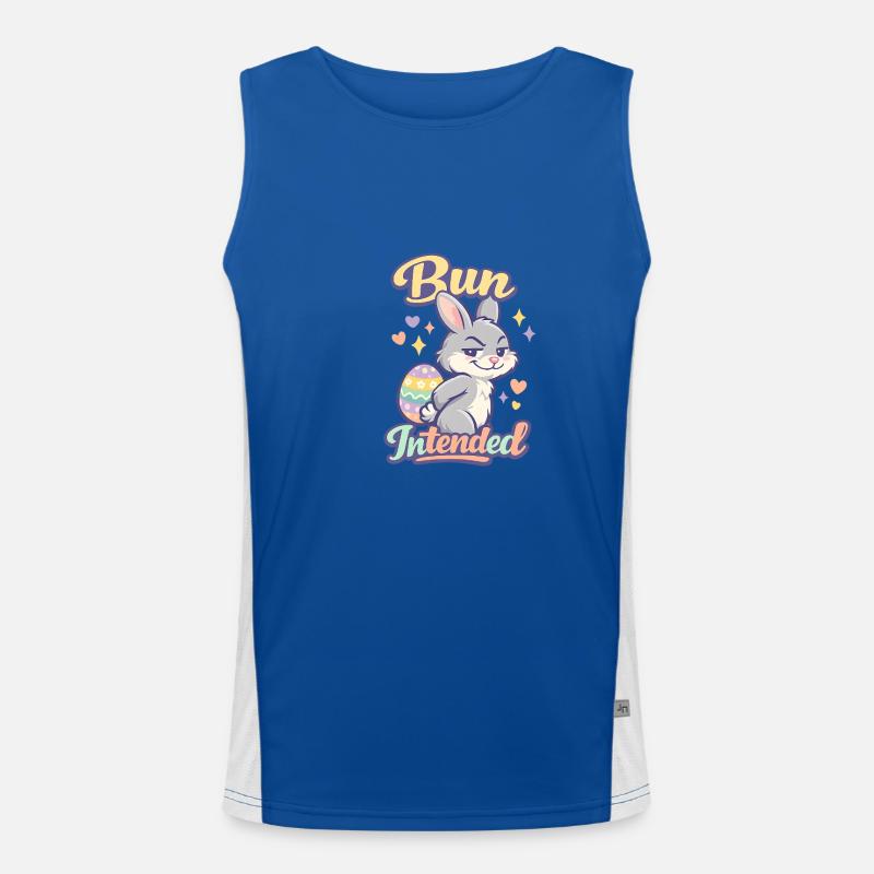 Bun Intended Easter Bunny Men's Functional Contrast Tank Top 