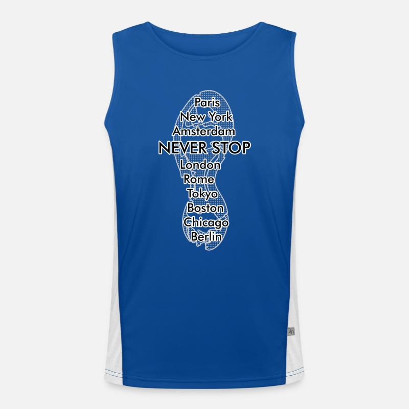 running Men's Functional Contrast Tank Top 