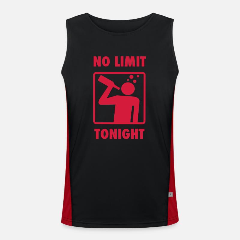 keine Begrenzung (oder fast) Funktionelles Kontrast-Tank Top für Männer 