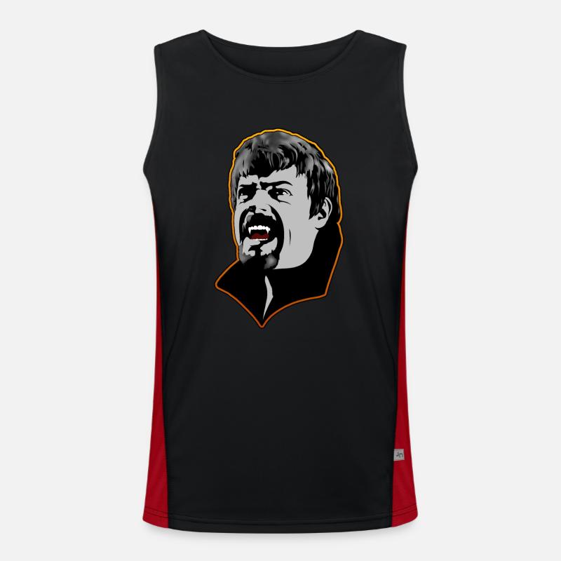 Ein hungriger Vampir Mann - orange Funktionelles Kontrast-Tank Top für Männer 