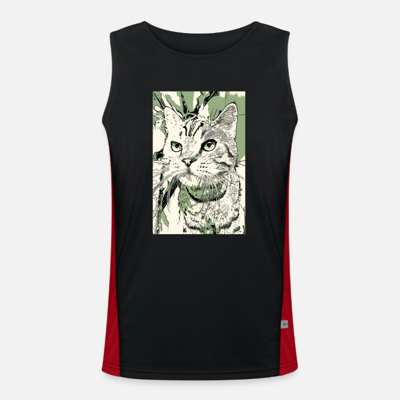 Kau kam Funktionelles Kontrast-Tank Top für Männer 