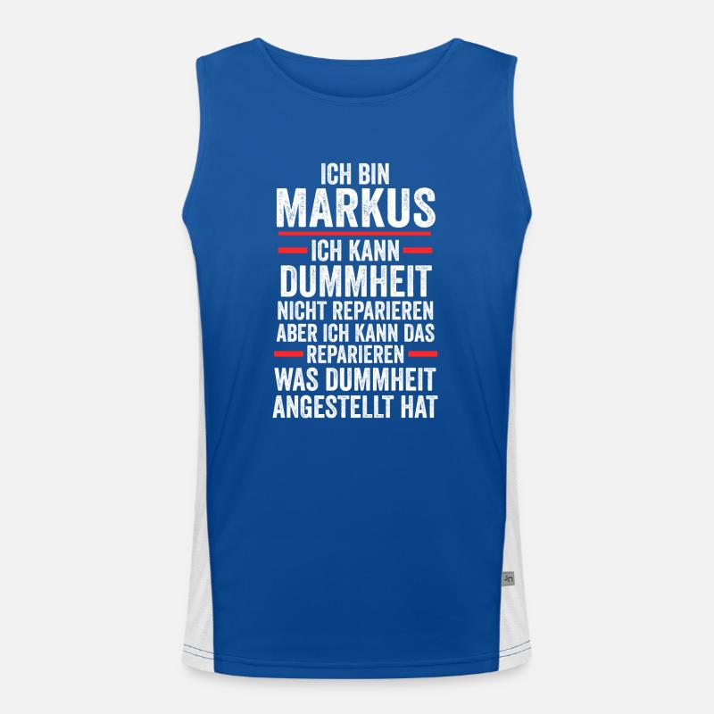 Markus Men's Functional Contrast Tank Top 