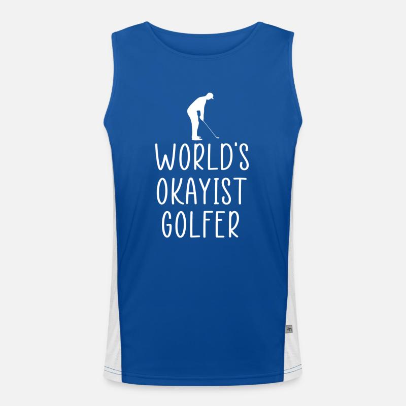 Bester Golfer der Welt Funktionelles Kontrast-Tank Top für Männer 