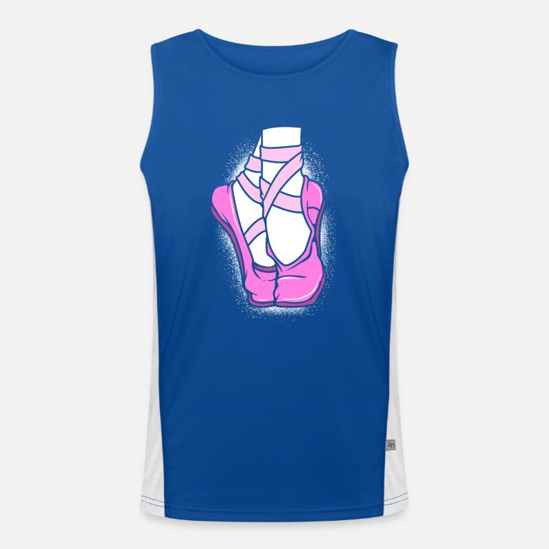 Ballet Ballet Dancer Men's Functional Contrast Tank Top 