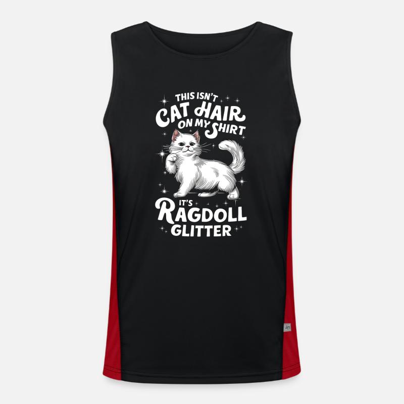 Katze Ragdoll Geschenk Funktionelles Kontrast-Tank Top für Männer 
