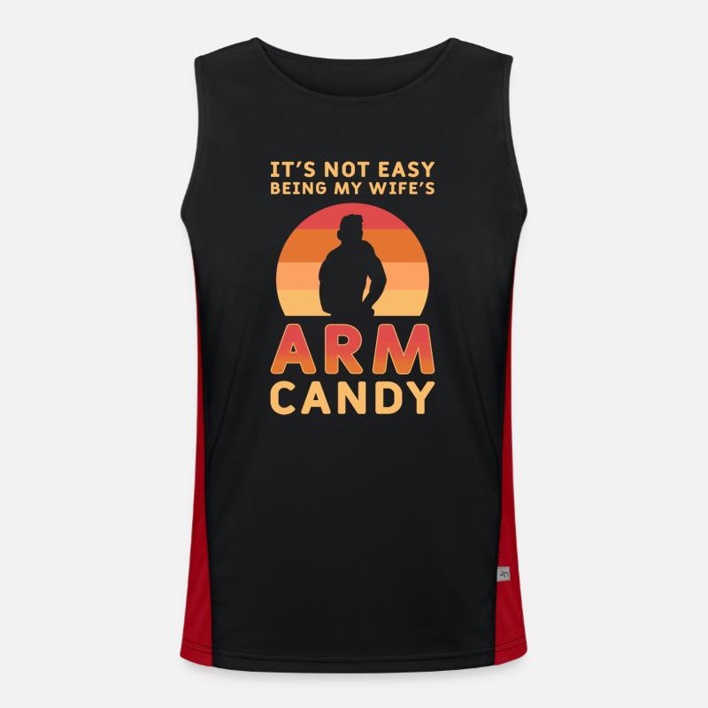 Arm Candy Ehemann Funktionelles Kontrast-Tank Top für Männer 