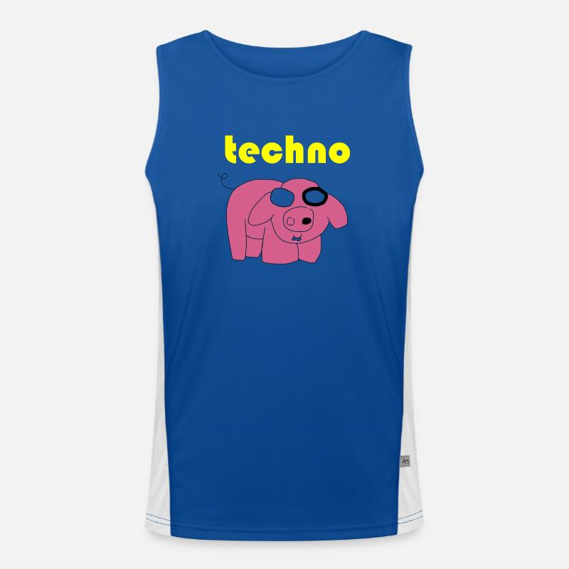 techno sau Funktionelles Kontrast-Tank Top für Männer 