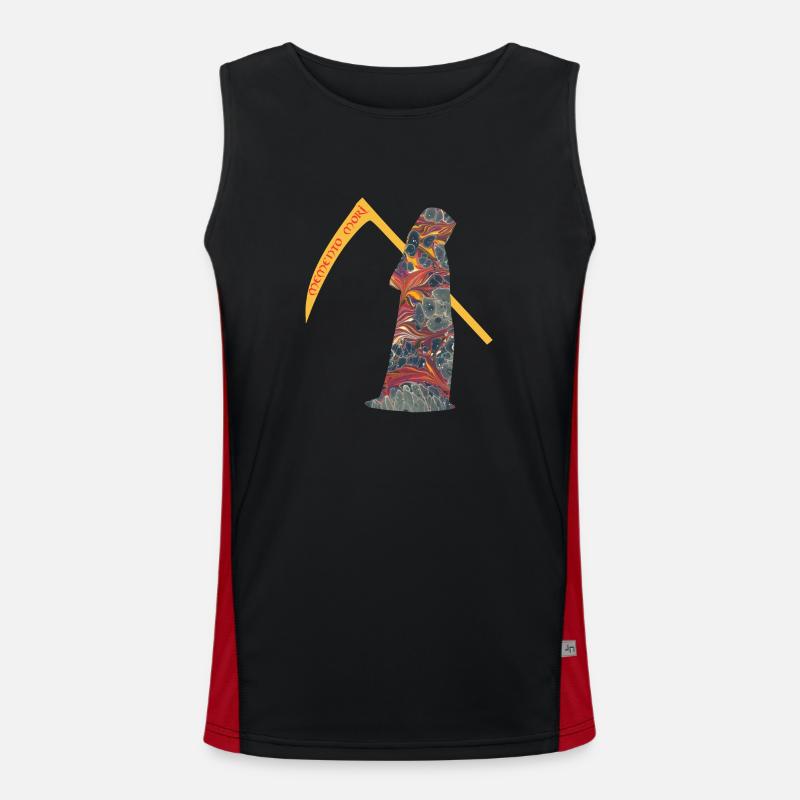 remember that you will die e 227 grim reaper Men's Functional Contrast Tank Top 