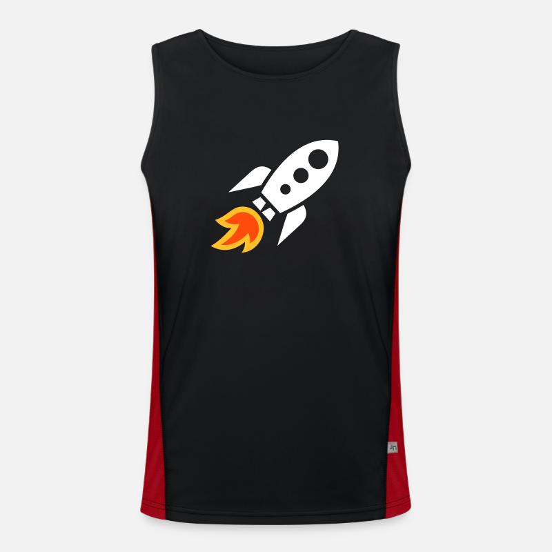 Rakete Funktionelles Kontrast-Tank Top für Männer 