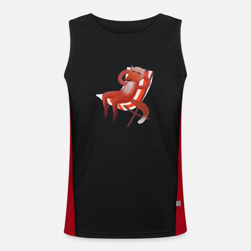 Bain de soleil Fox (sans soleil) Débardeur respirant contrasté Homme 