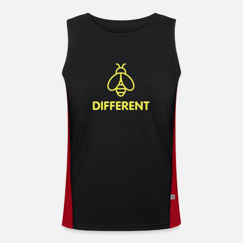 Bee Different Men's Functional Contrast Tank Top 