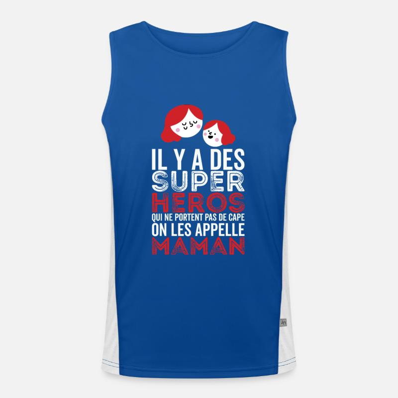 Mama-Geschenk Muttertag Werdende Mütter Funktionelles Kontrast-Tank Top für Männer 