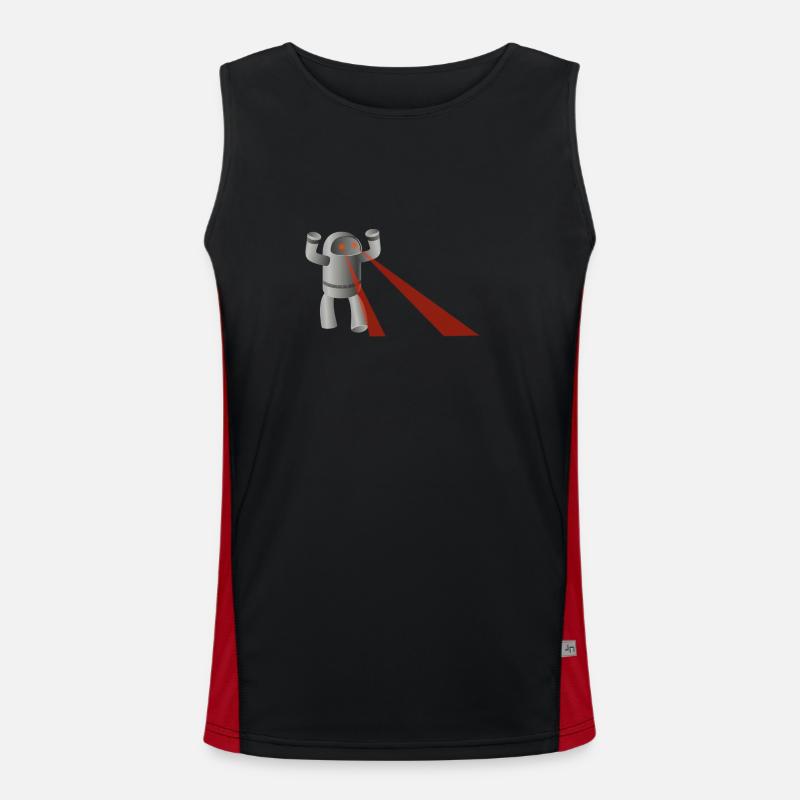robot Men's Functional Contrast Tank Top 