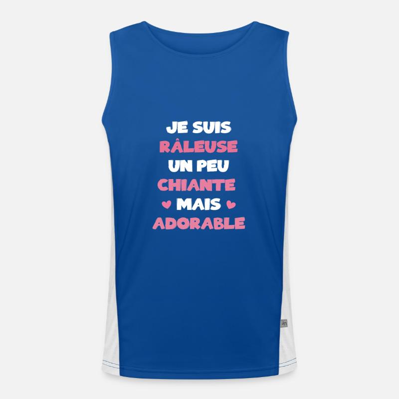 Ich bin ein bisschen nervig, aber liebenswert Funktionelles Kontrast-Tank Top für Männer 