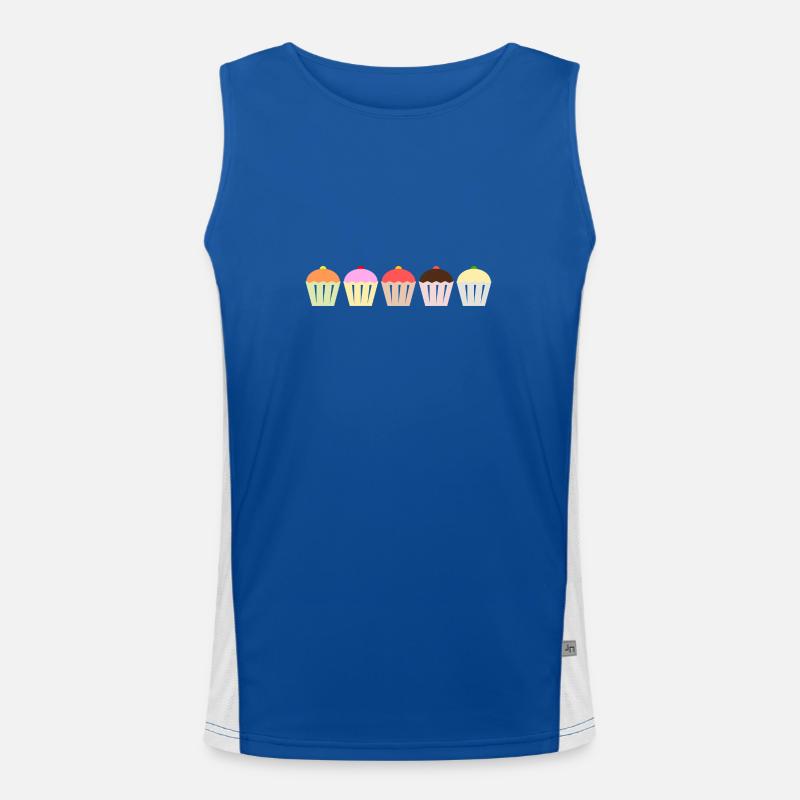 Cupcakes Men's Functional Contrast Tank Top 
