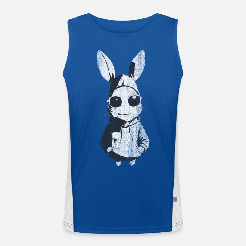 Lapin Cheeky Lapin de Pâques rétro Débardeur respirant contrasté Homme 