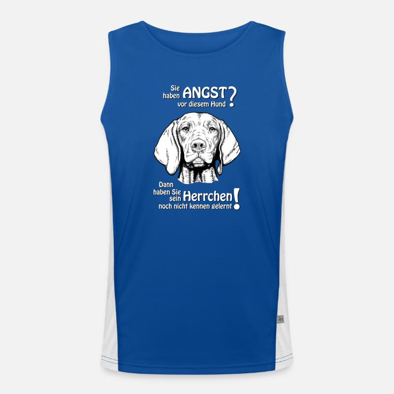 Angst vor Magyar Viszla Kurzhaar? Herrchen Funktionelles Kontrast-Tank Top für Männer 