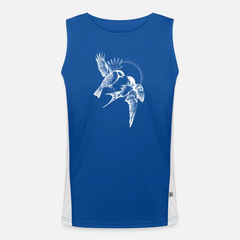 Inversion de combat d’oiseaux Débardeur respirant contrasté Homme 