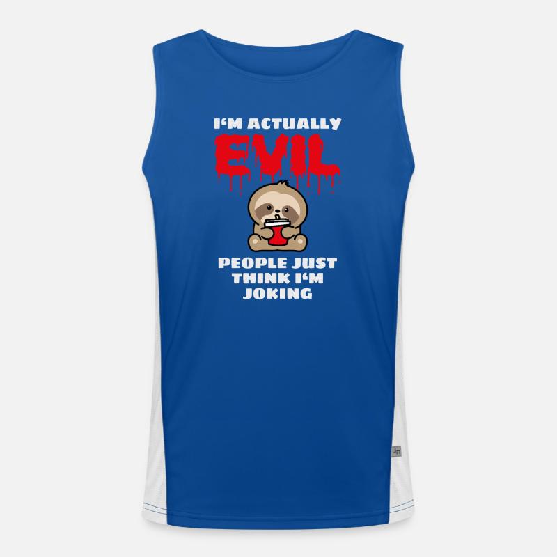 Evil Sloth Baby Men's Functional Contrast Tank Top 