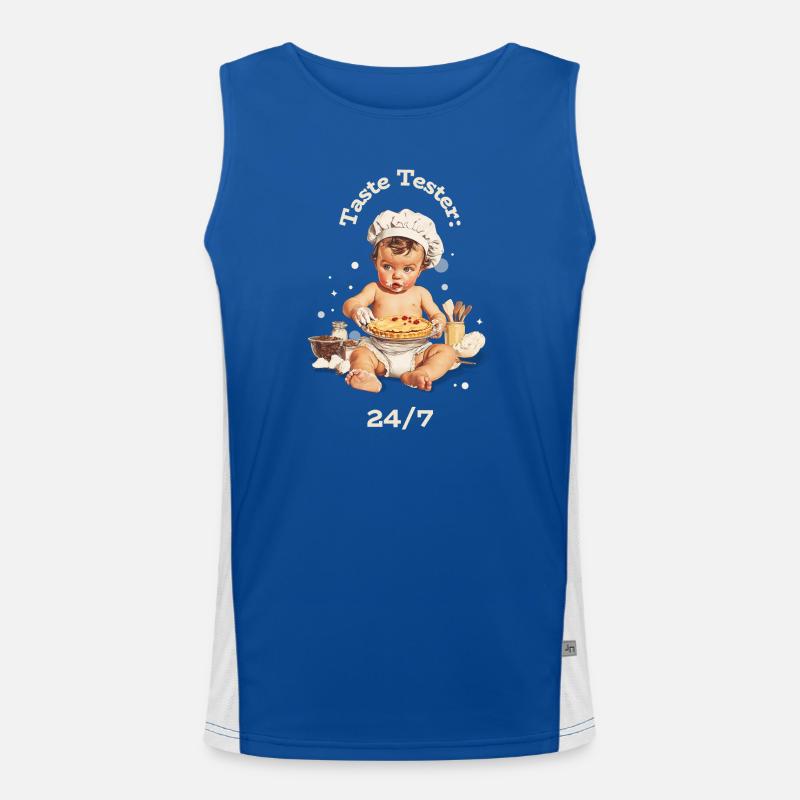 Typing Tests 24/7 Men's Functional Contrast Tank Top 
