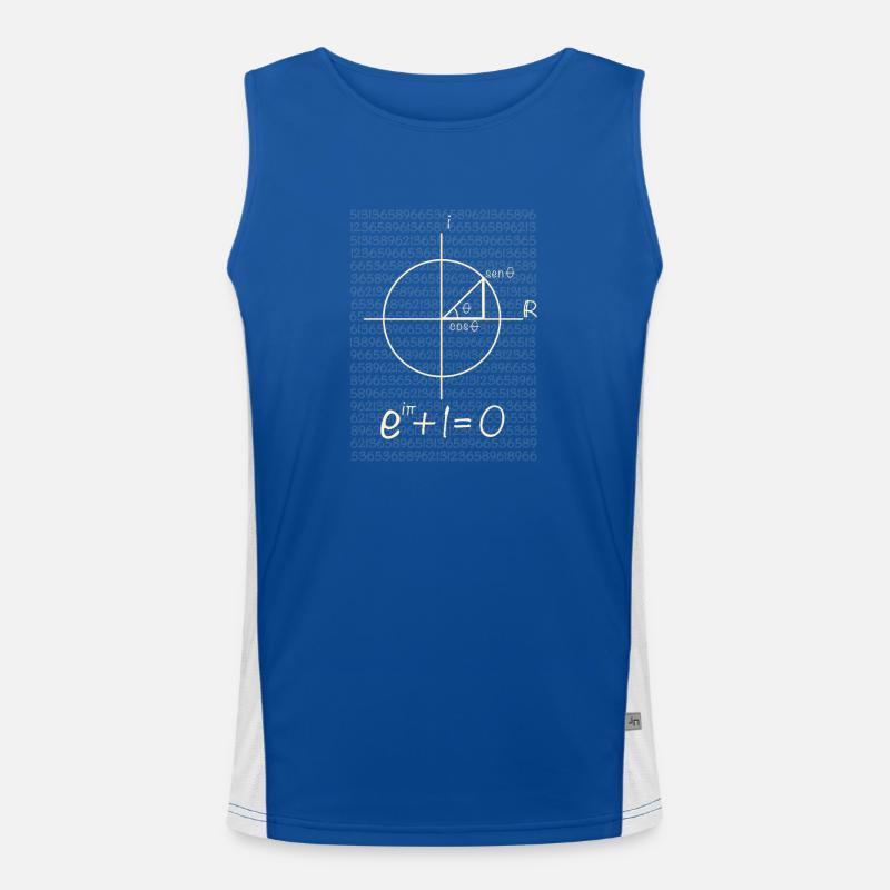 Euler's equation Men's Functional Contrast Tank Top 