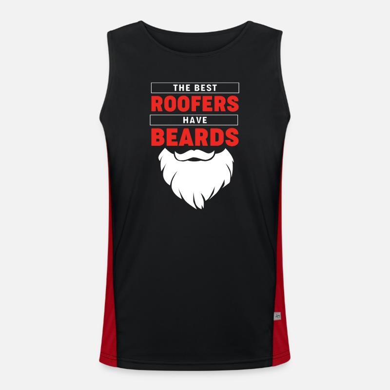 Roofer Craftsman Profession Saying Men's Functional Contrast Tank Top 